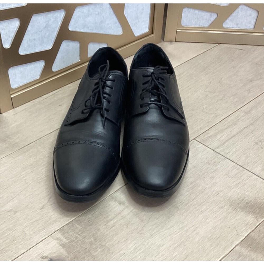 COLE HAAN Cole Haan Jefferson Grand Cap Toe Oxford DRESS SHOES BLACK LEATHER 12 - Picture 4 of 10